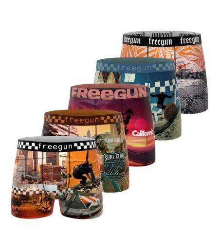 Lot de 5 boxers homme California Vibes Freegun