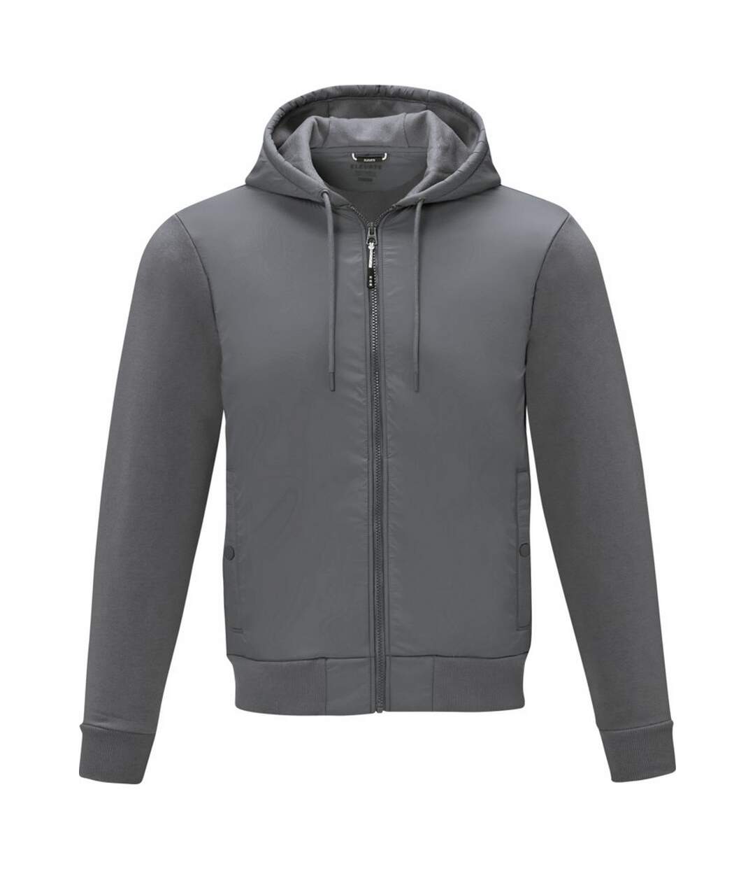 Mens darnell full zip hoodie steel grey Elevate Life