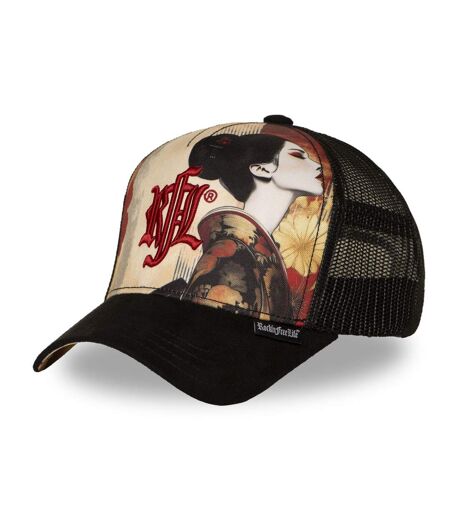 Casquette trucker imprimée avec filet  et logo brodé Last Kiss Rock'n Free Life