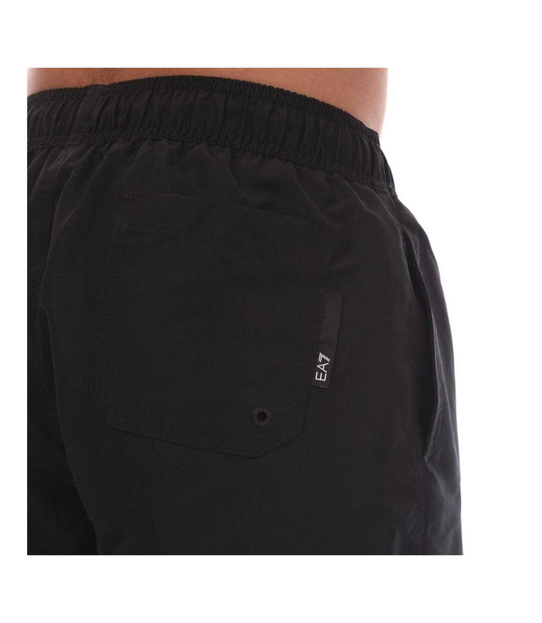 Mens Polyester Swim Shorts Black Emporio Armani EA7-3