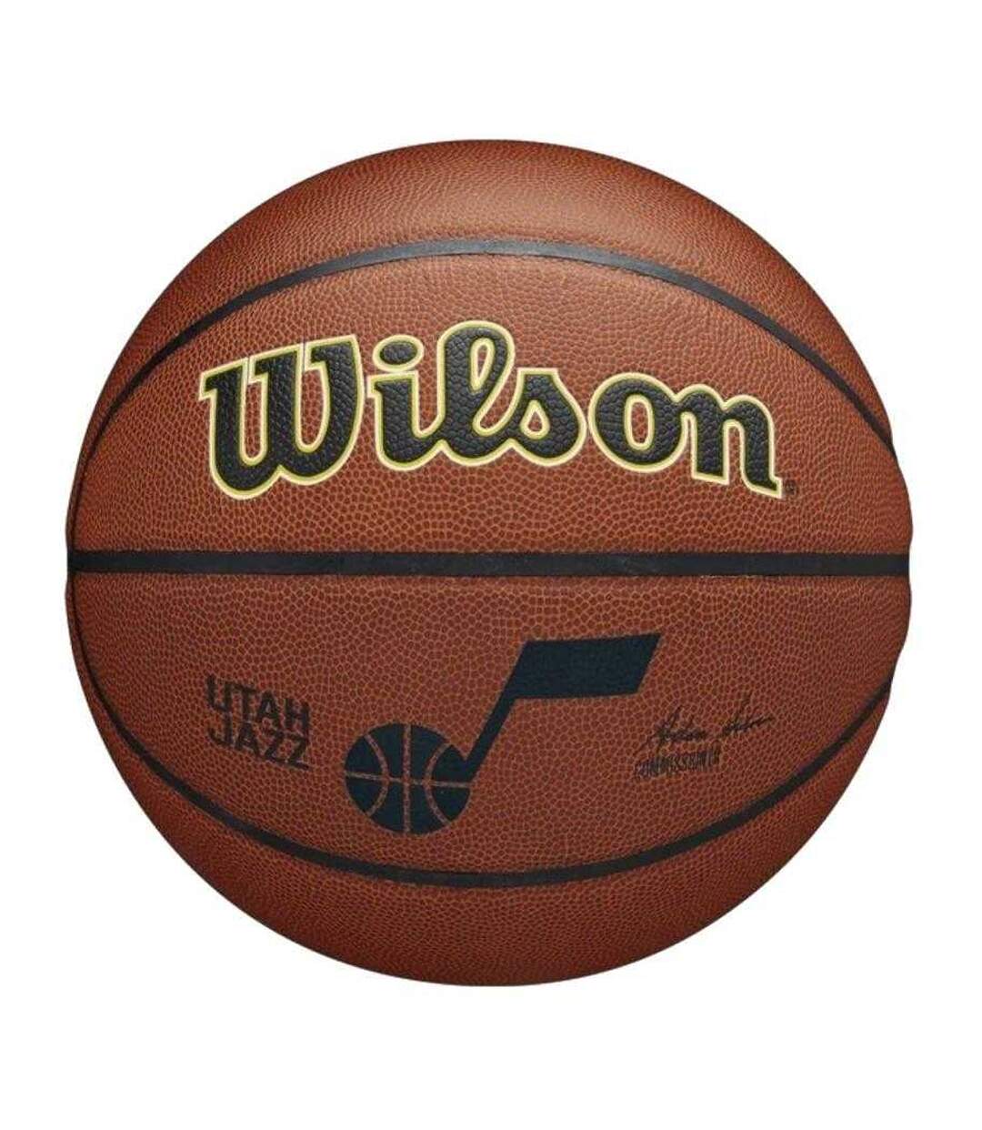 Ballon De Basket Motif/style Nba Team Alliance Utah Jazz Taille 7 Marron Wilson-1