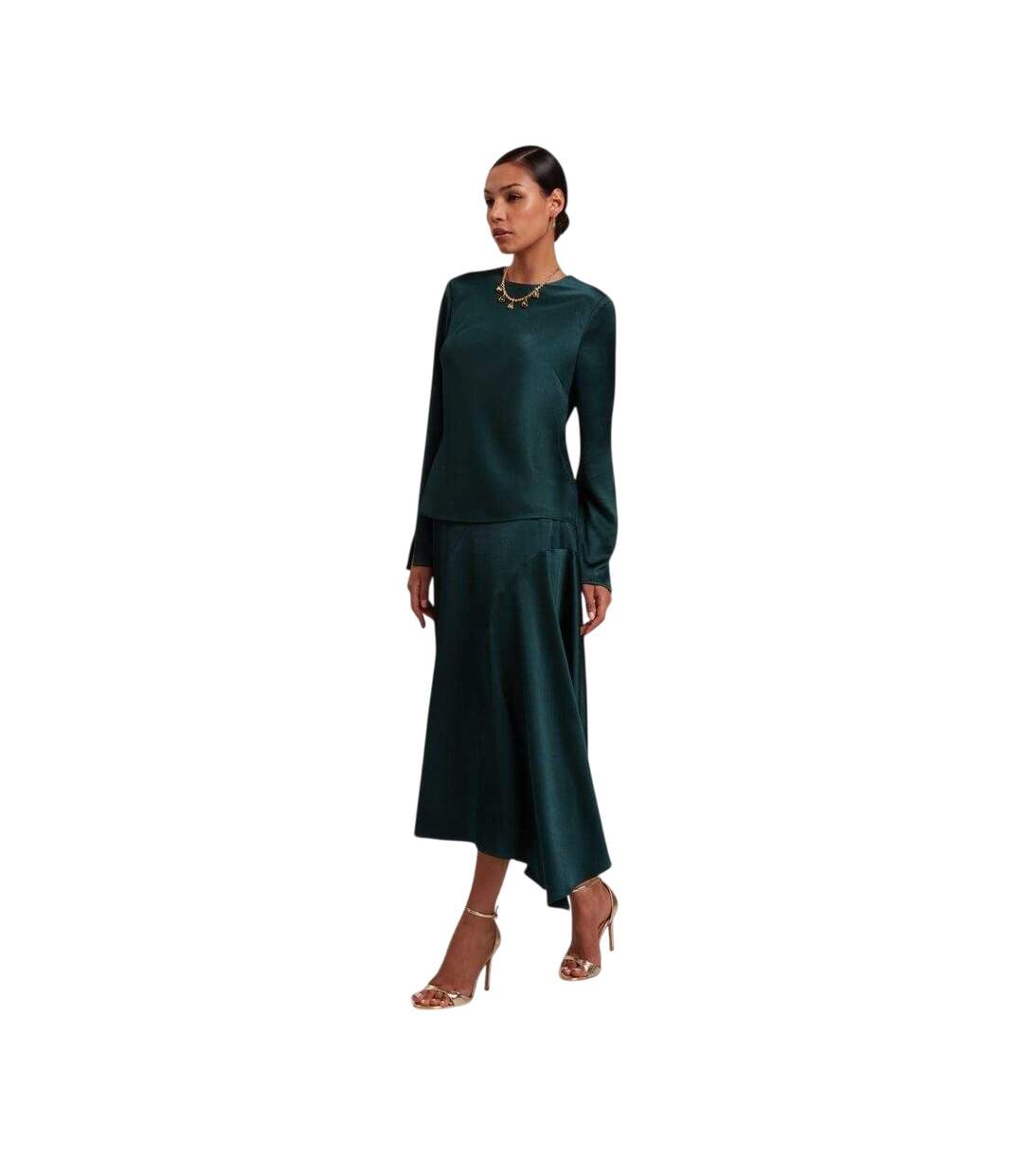 Haut Manches Longues Femme Vert Foncé Ted Baker-1