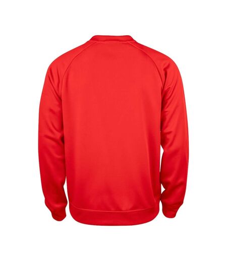 Clique Unisex Adult Basic Round Neck Active Sweatshirt (Red) - UTUB108