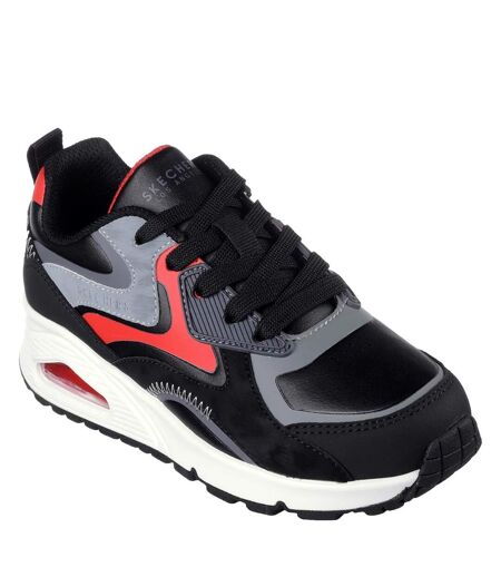 Baskets colour surge garçon noir / rouge Skechers