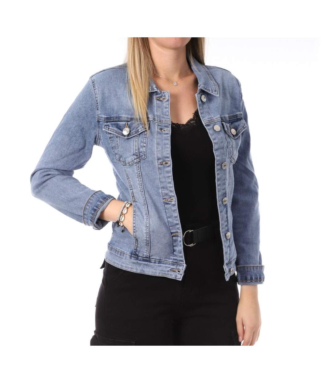 Veste en Jean Bleu Femme Monday Premium - S-1