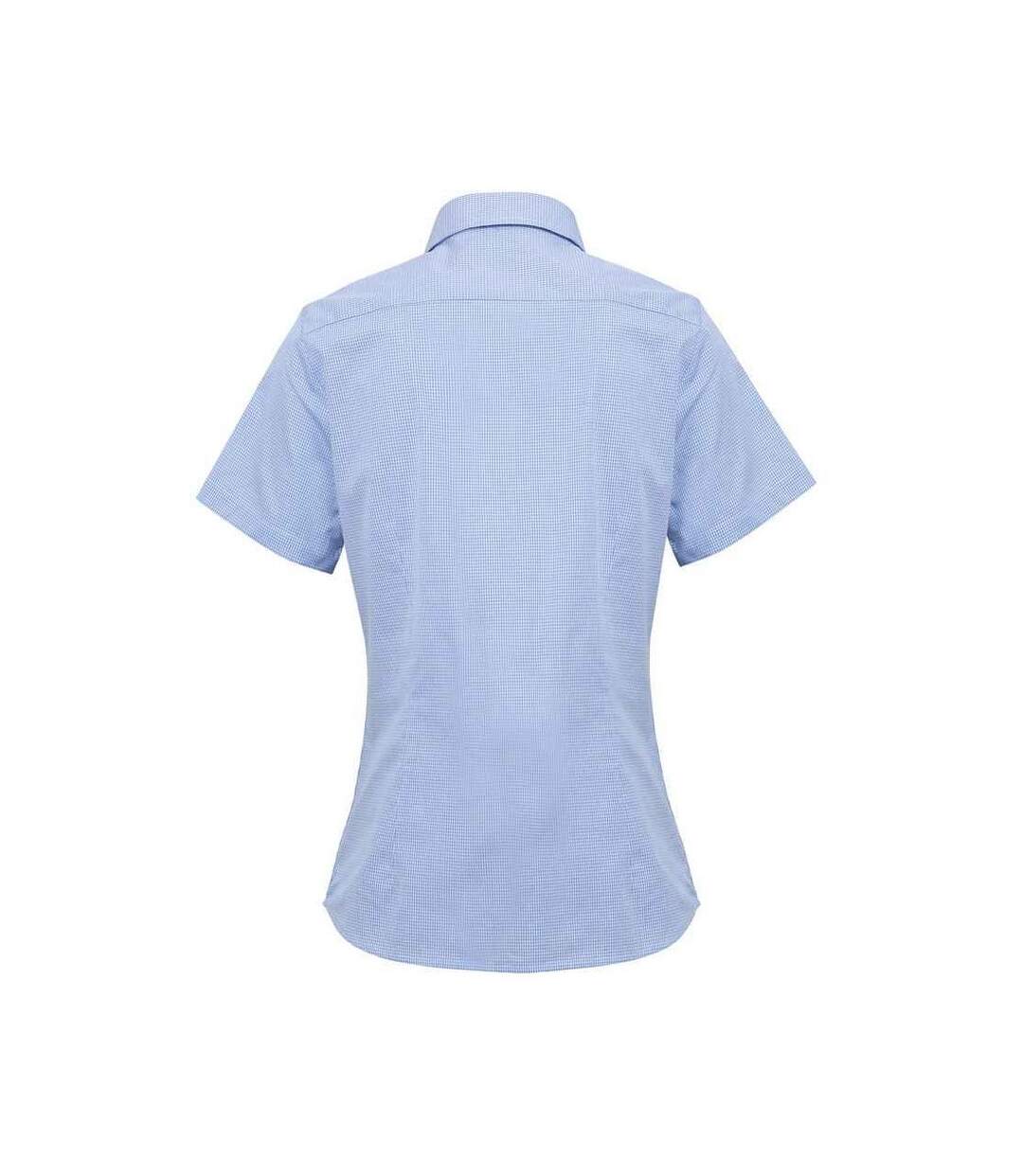 Chemisier Femme Bleu Clair Blanc Premier-2