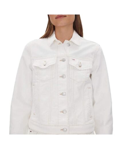 Veste blanche femme tommy hilfiger classic - l
