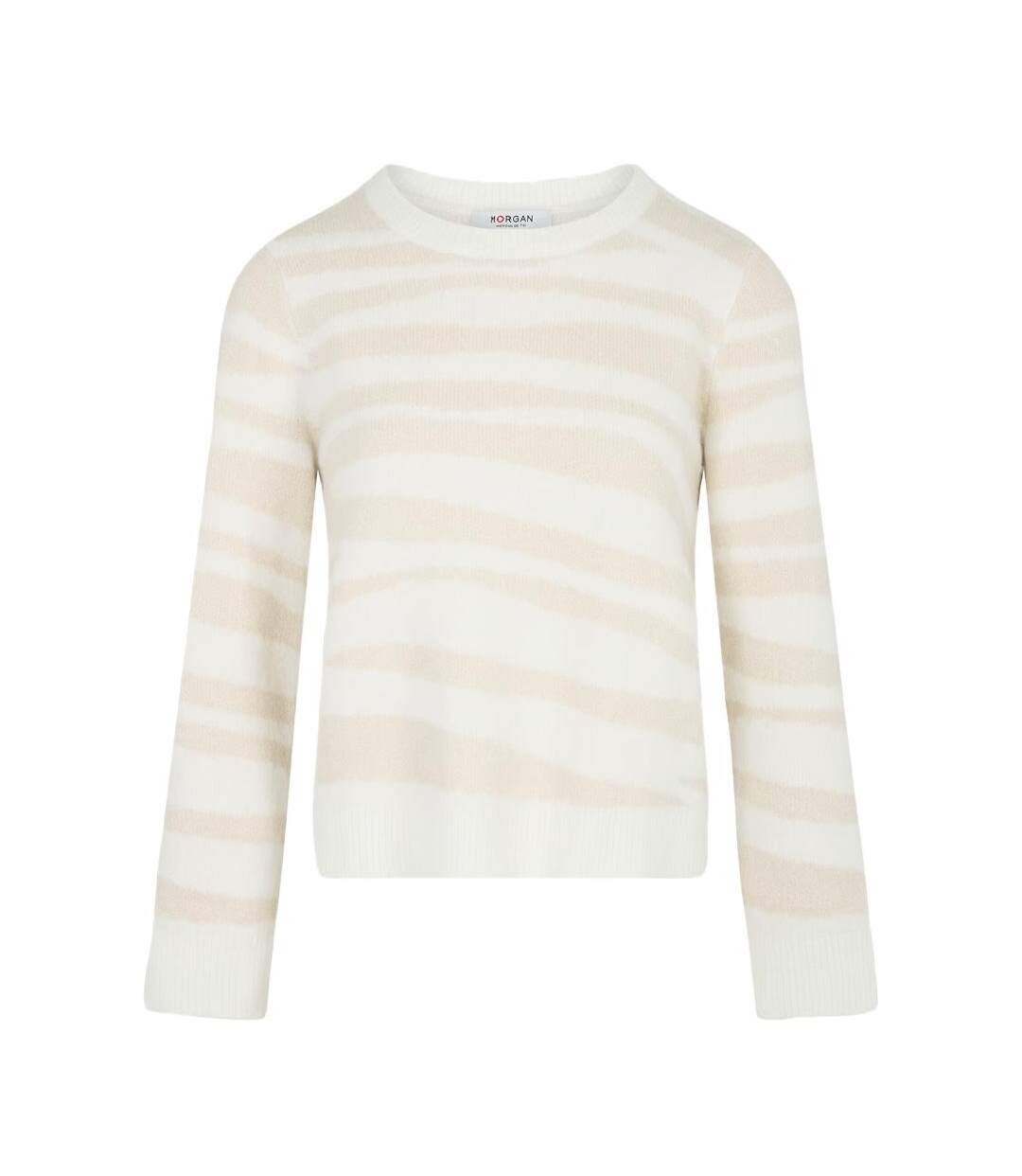 Pull beige/blanc femme morgan mtigra-2