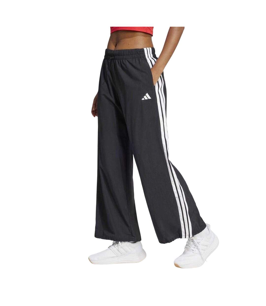 Pantalon De Survêtement Essentials Femme Noir Blanc Adidas-1