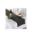 Nappe & Chemin de Table Elipsa 140x250cm Blanc & Noir-3