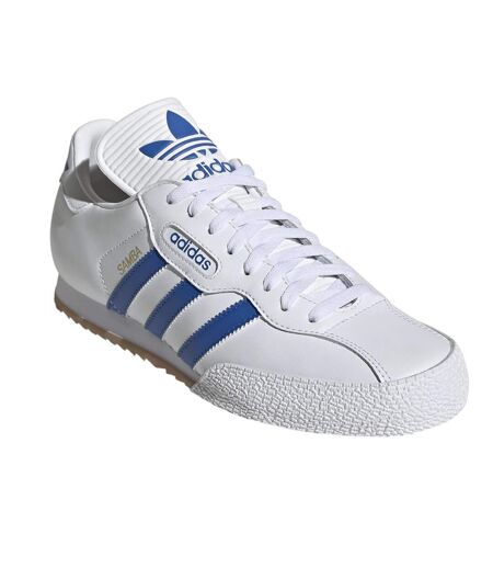 Baskets Samba Homme Blanc Bleu Adidas