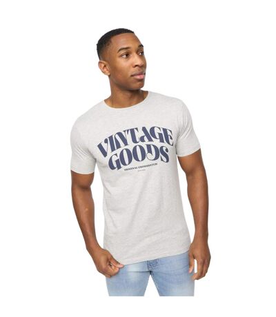 Mens wilsby t-shirt grey marl Crosshatch