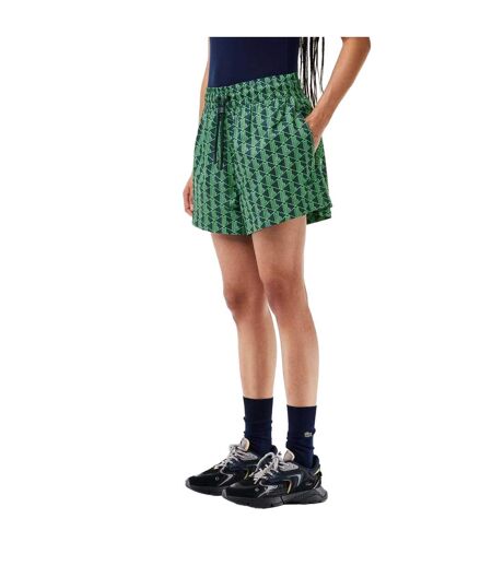 Short Femme Vert Bleu Lacoste