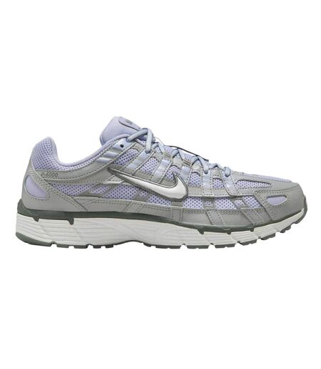 Womens/ladies P-6000 Leather Chunky Sole Trainers Ghost Nike