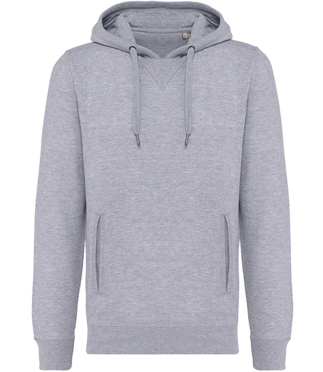 Sweat shirt à capuche coton bio - Mixte - K4009 - gris oxford