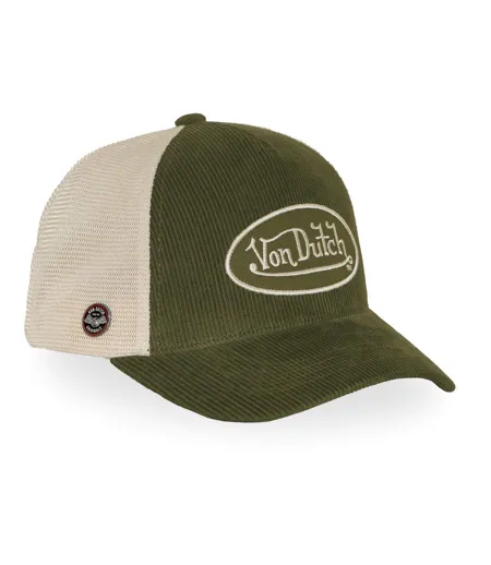 Casquette baseball premium en velours côtelé avec patch B47 Vondutch