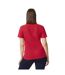 Womens/ladies double piqué polo shirt cherry red Gildan