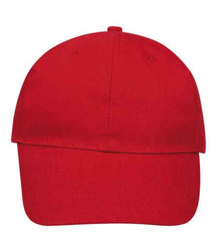 SOLS Unisex Buffalo 6 Panel Baseball Cap (Red)