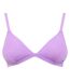 Womens/ladies Cotton Triangle Cups Bralette Lilac Adidas-1