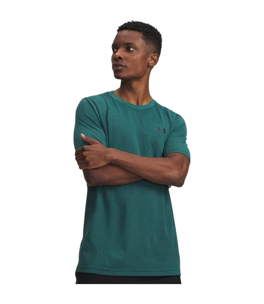 Mens Vanish Seamless T-shirt Green Black Under Armour-1