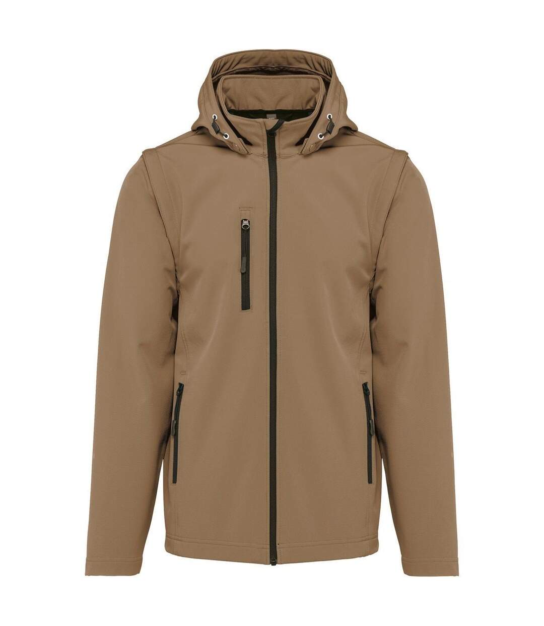 Veste softshell manches amovibles - Unisexe - K422 - beige camel