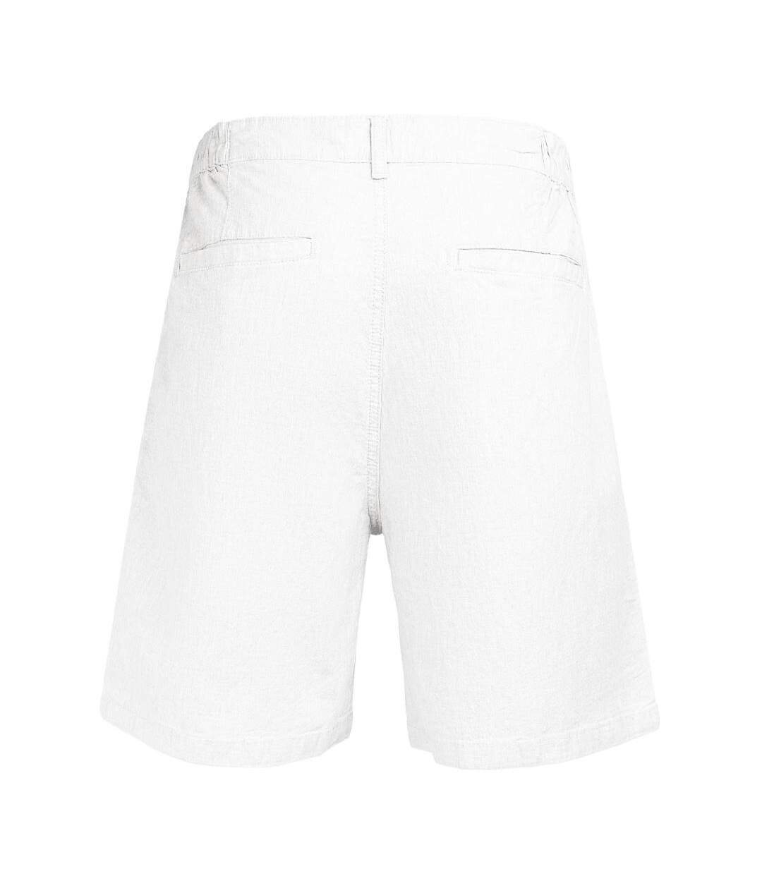 Short chino blanc homme teddy smith linen-2