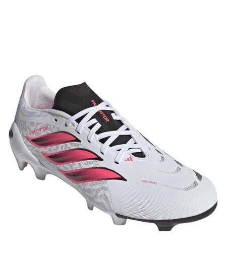 Mens Predator League Firm Ground Football Boots White Coral Adidas