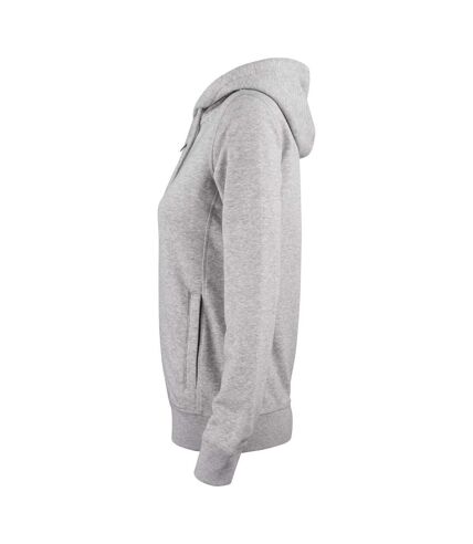 Veste à capuche premium femme gris chiné Clique