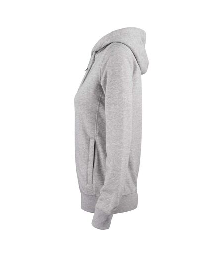 Veste à capuche premium femme gris chiné Clique Clique