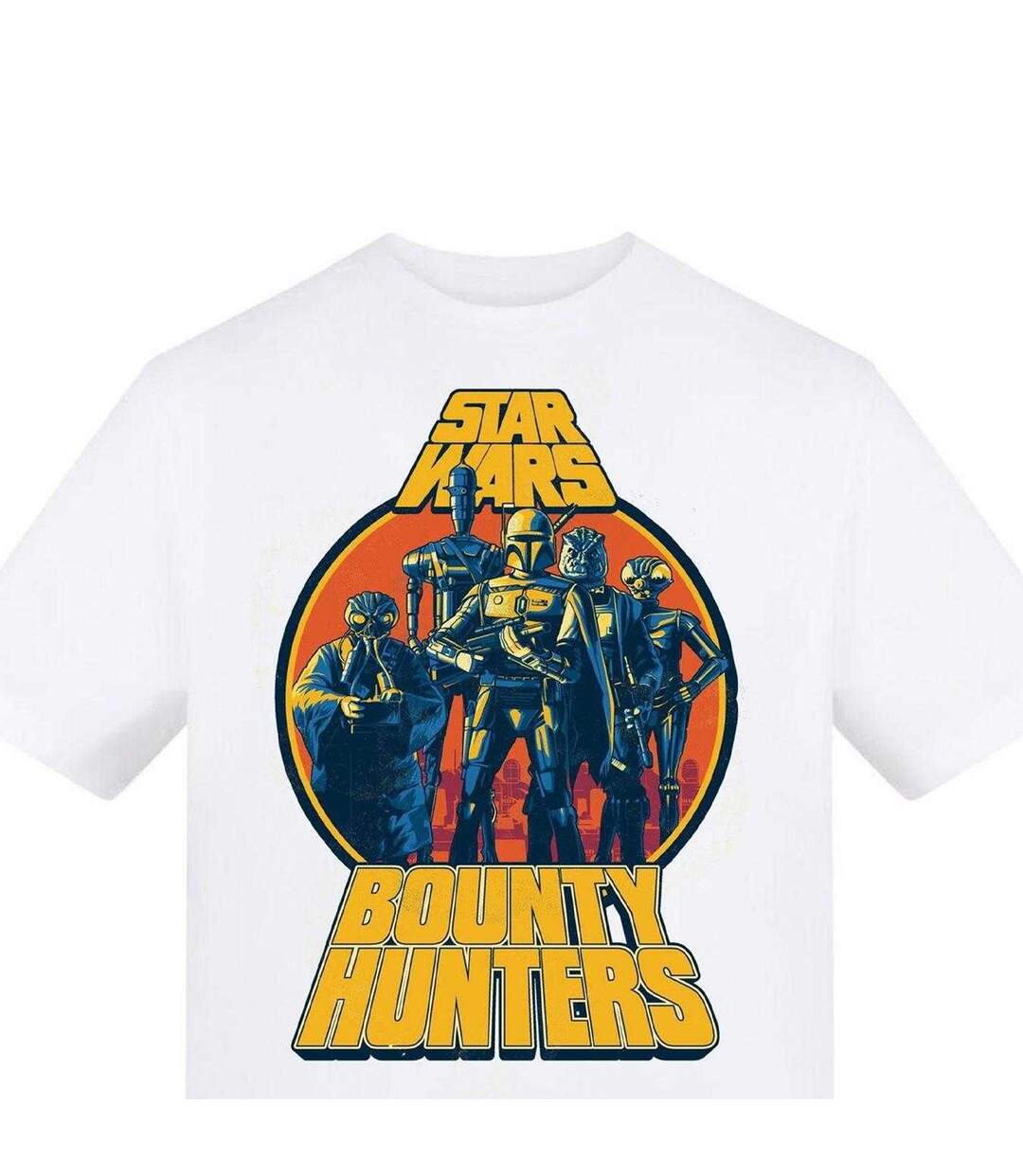 Mens Bounty Hunters T-shirt White Star Wars: Bounty Hunter-3