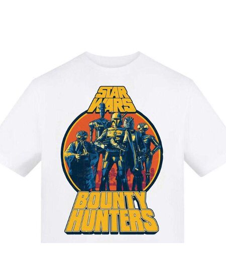 Mens Bounty Hunters T-shirt White Star Wars: Bounty Hunter