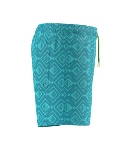 Mens Volley Geometric Swim Shorts Turquoise Speedo