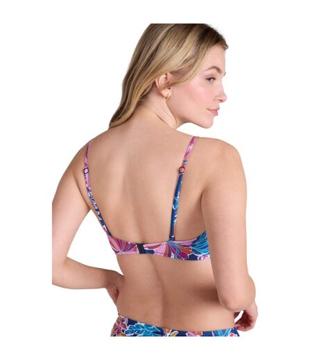 Haut De Maillot De Bain Motif/style Fleurs Docks Femme Violet Animal