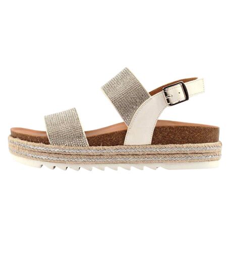 Sandales Emery Femme Argenté Lunar