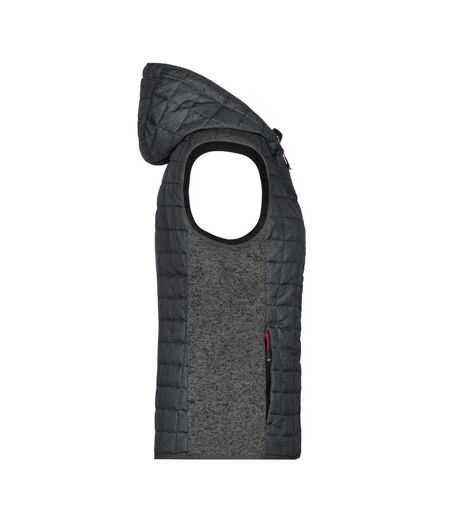 Veste Hybride Femme Gris Anthracite James And Nicholson