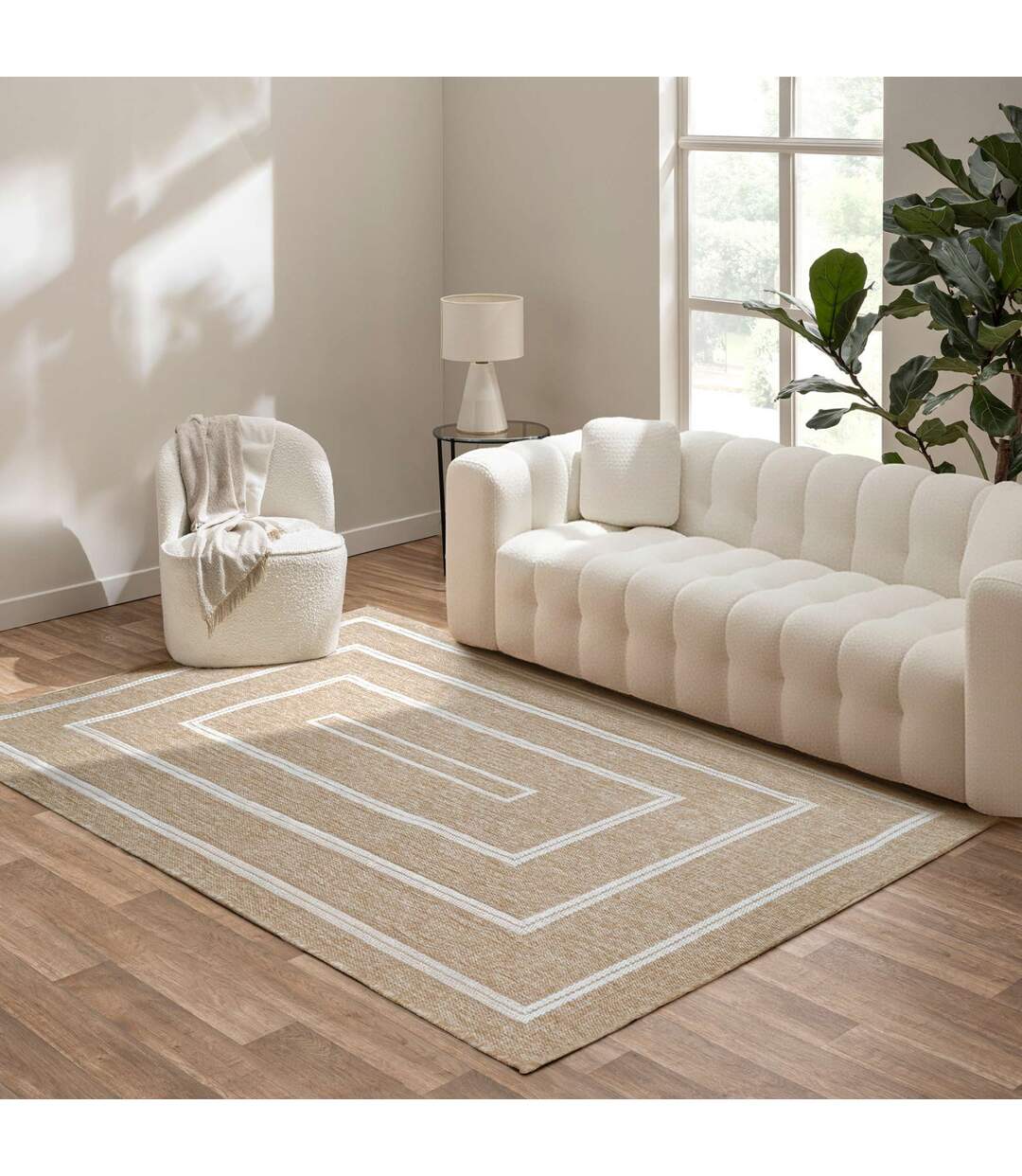 Tapis Tissé Plat Belize 160x230cm Naturel-4