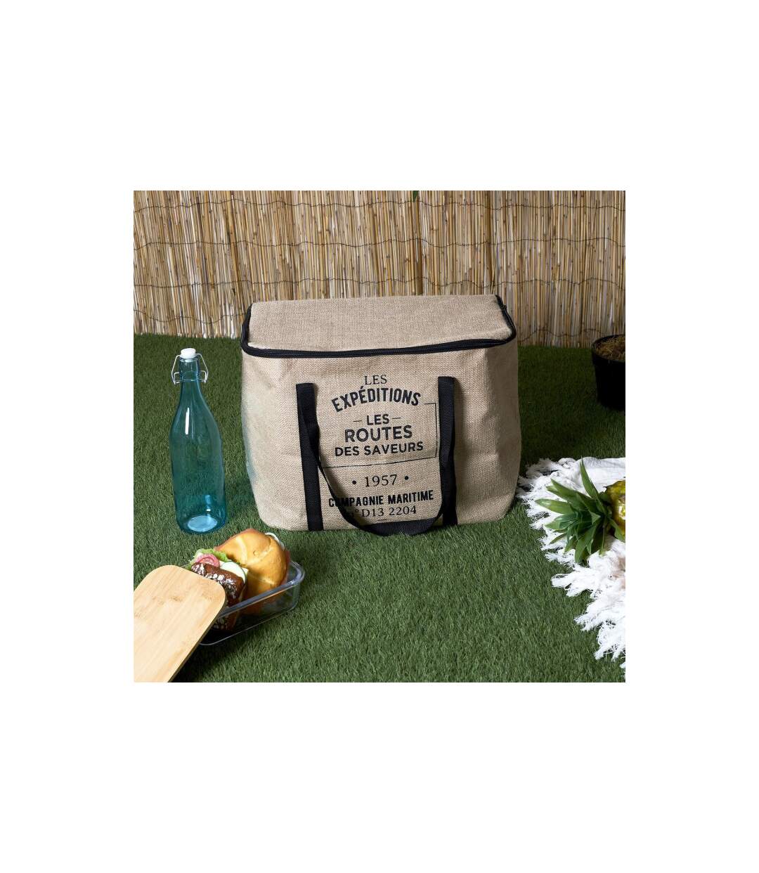 Sac Fraîcheur Effet Jute 42cm Naturel-5