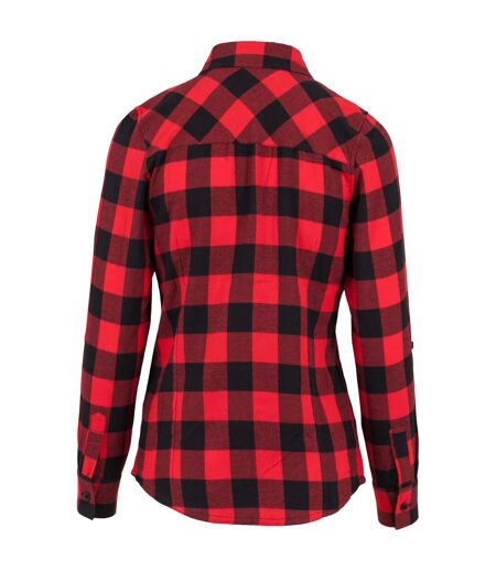 Chemisier Motif/style À Carreaux Femme Noir Rouge Urban Classics