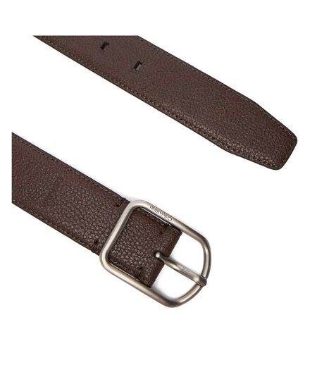 Ceinture marron homme calvin klein jeans round
