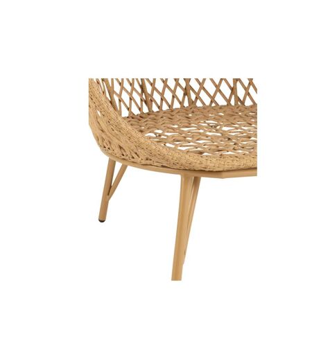 Fauteuil Lounge avec Coussins Eva 146cm Beige