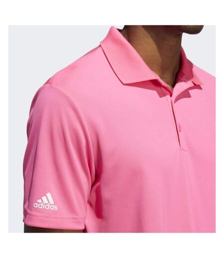 Polo homme rose Adidas