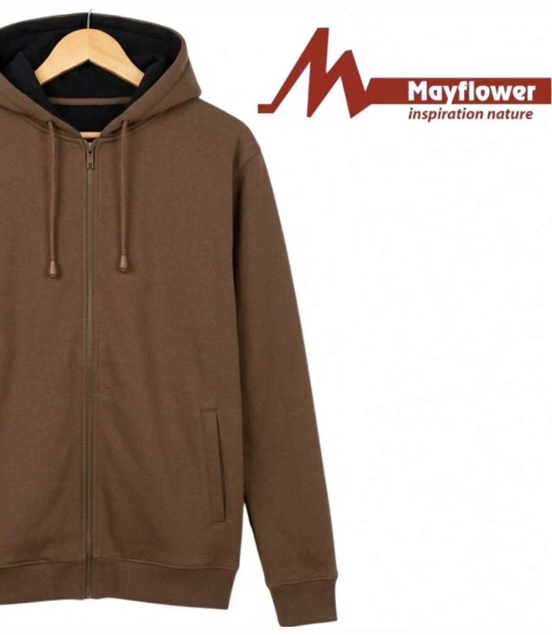 MAYFLOWER SH9021C — Sweat polaire chocolat : la chaleur douce et isolante-5