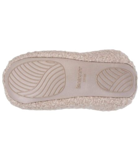 Isotoner Chaussons extra-light Mules femme sherpa, semelle antidérapante