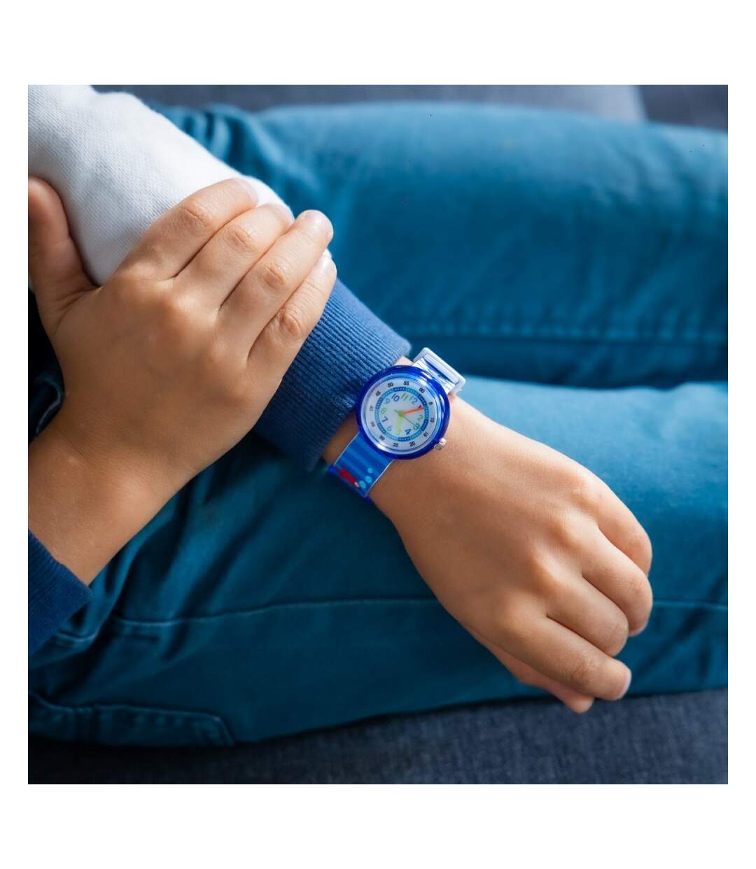 Montre Enfant Silicone Bleu Phare CHTIME