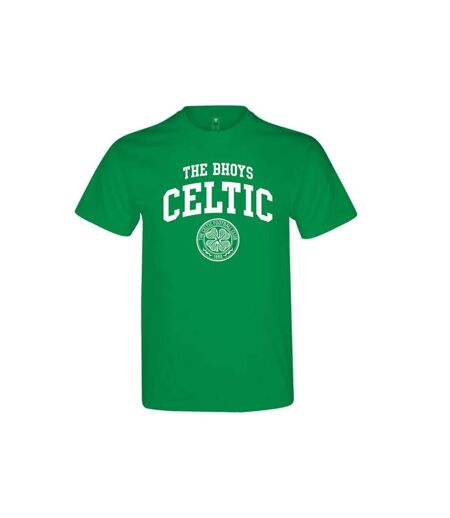 Celtic FC Unisex Adult The Bhoys Crest T-Shirt (Green) - UTBS2878