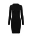 Robe Motif/style Côtelé Femme Noir Urban Classics-1