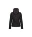 Regatta Womens/Ladies Venturer Hooded Soft Shell Jacket (Black) - UTPC4255