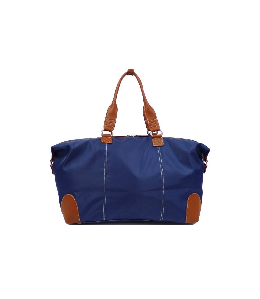 Katana - Sac week-end nylon et cuir - marine - 7664-3