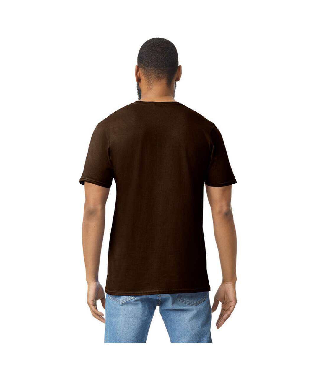 T-shirt Motif/style Uni Softstyle Adulte Chocolat Foncé Gildan-3