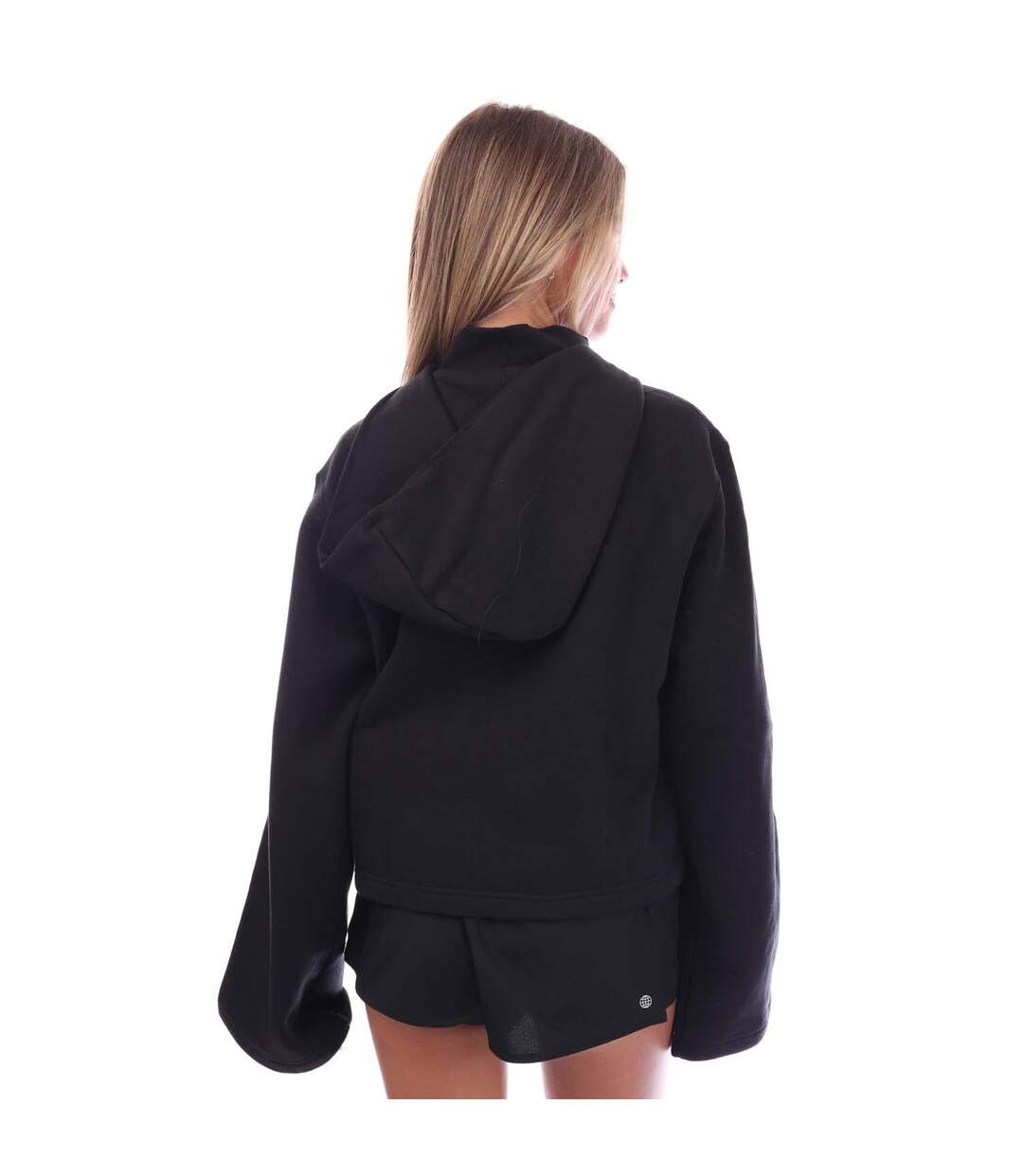 Sweat À Capuche Style 3 Rayures Femme Noir Adidas-3